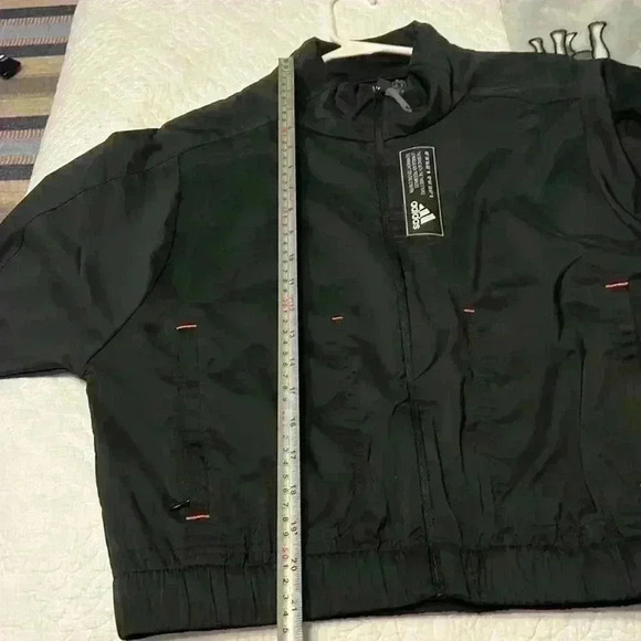 adidas W TE Tracktop Prime Blue mesh Back Black Jacket XS - Picture 10 of 11